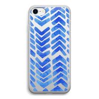 Blauwe pijlen: iPhone SE 2020 Transparant Hoesje