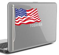 Sticker laptop vlag Amerika - thumbnail