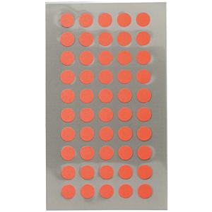 Hobby stickers - 200x stuks - D8 mm - neon oranje ronde stickers - Kantoor stickers - Scrapbook