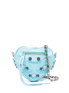 Balenciaga mini sac à bandoulière Le Cagole Heart - Bleu