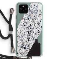 Gespikkelde marmer: Pixel 5a 5G Transparant Hoesje met koord