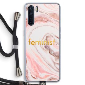 Feminist: Oppo A91 Transparant Hoesje met koord