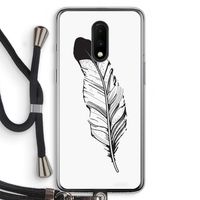 Pluim: OnePlus 7 Transparant Hoesje met koord