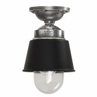 Plafondlamp Kostas zwart aluminium E27 binnen en verandalamp Plafondlamp Kostas zwart aluminium E27 binnen en verandalamp