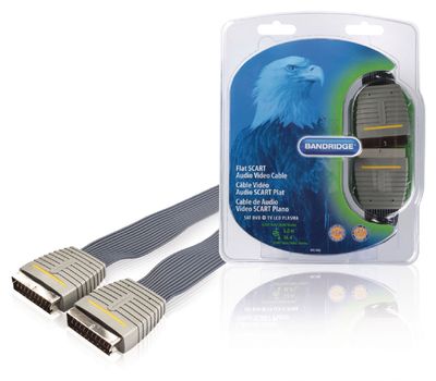 Bandridge SCART Kabel | SCART Male naar SCART Male | 5 m | Blauw | 1 stuks - BVL7305 BVL7305