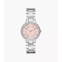 Fossil dames Virginia zilverkleurig roestvrij stalen horloge ES3504