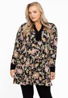 Yoek Tuniek wide bottom PAISLEY | Zwart | Maat 58/60