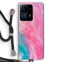Roze explosie: Xiaomi Mi Mix 4 Transparant Hoesje met koord