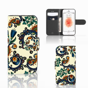 Wallet Case Apple iPhone 5 | 5s | SE Barok Flower