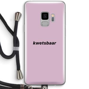 kwetsbaar: Samsung Galaxy S9 Transparant Hoesje met koord