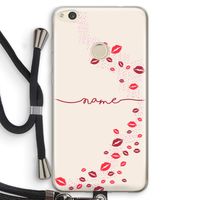 Kusjes: Huawei Ascend P8 Lite (2017) Transparant Hoesje met koord