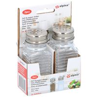 4x Peper en zout stel vaatjes/strooiers 9 cm