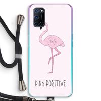 Pink positive: Oppo A52 Transparant Hoesje met koord