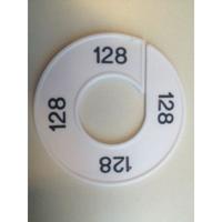 Maatring 9cm wit/zwart 128