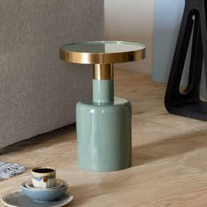 Zuiver Ronde Bijzettafel 'Glam' 36cm, kleur Groen