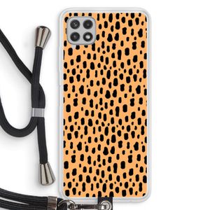 Panter: Samsung Galaxy A22 4G Transparant Hoesje met koord