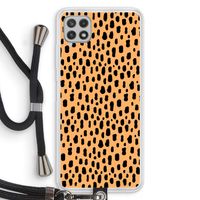 Panter: Samsung Galaxy A22 4G Transparant Hoesje met koord