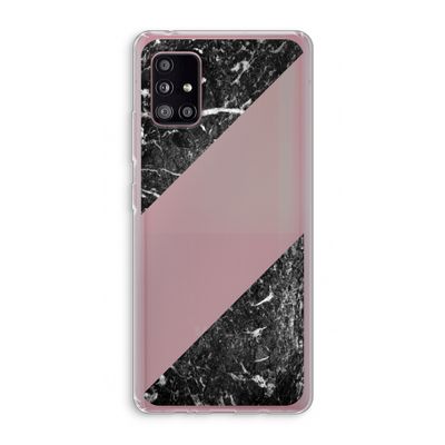 Zwart marmer: Samsung Galaxy A51 5G Transparant Hoesje