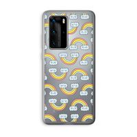 Regenboog: Huawei P40 Pro Transparant Hoesje
