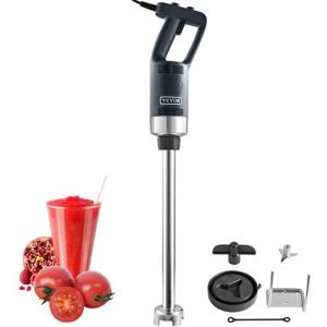 VEVOR Puree Blender Elektrische staafmixer 750 W, krachtige blender Verstelbare snelheden, roestvrijstalen multifunctionele staafmixer 855 mm afneembare roerstaaf, inclusief wandhaak en vervangende meskop