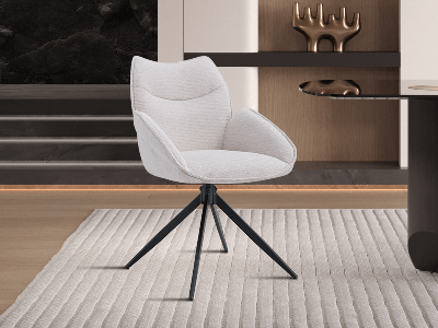 Draaistoel MAGDA beige