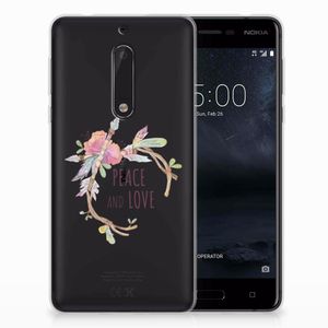 Nokia 5 Telefoonhoesje met Naam Boho Text