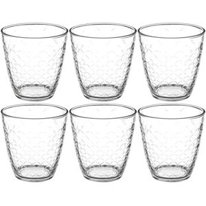 Secret de Gourmet waterglazen Rome -set 18x - 250 ml - deco glas - drinkglazen