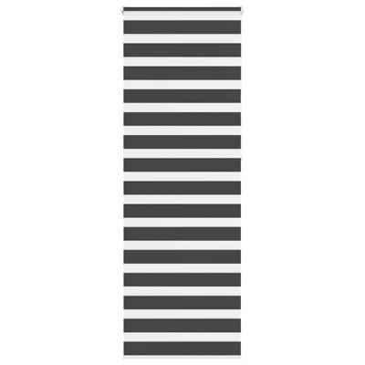 Zebra rolgordijn 70x230 cm stofbreedte 65,9 cm zwart