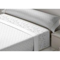Set beddengoed Tejidos Reina Nicola Wit Ivoor Bed van 180