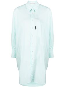 Palm Angels robe-chemise à coupe oversize - Bleu