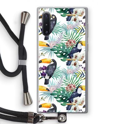 Tukans: Samsung Galaxy Note 10 Transparant Hoesje met koord