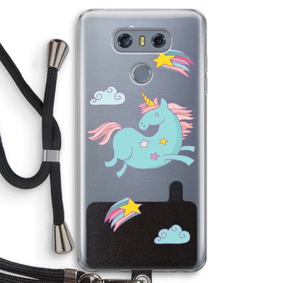Vliegende eenhoorn: LG G6 Transparant Hoesje met koord
