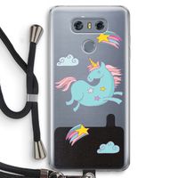 Vliegende eenhoorn: LG G6 Transparant Hoesje met koord
