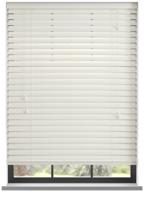 PVC jaloezie met koord - Parelwit Nerf