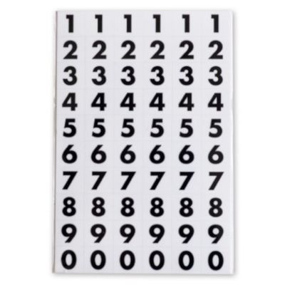 Soho etiketten 0 9 8 mm papier zwart 2 vellen á 60 stuks