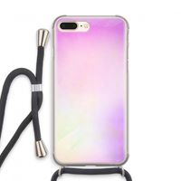 Flow mist pastel: iPhone 7 PLUS Transparant Hoesje met koord