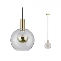 Paulmann Esben 79725 Hanglamp LED E27 20 W Transparant, Messing (geborsteld) - thumbnail