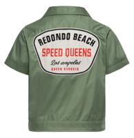 Queen Kerosin Redondo Beach Work Shirt Oil Green -XL