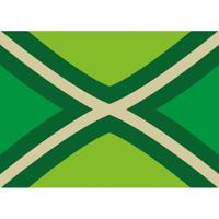 Vlag van Achterhoek stickers - 10x - 7.5 x 10 cm - Binnen/buiten