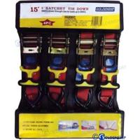 Cabrestantes y cinchas GS76126 - CINCHA AMARRE 1"" - ROJO - 4,5 M (4