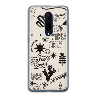 Good vibes: OnePlus 7 Pro Transparant Hoesje