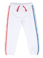 Stella McCartney Kids pantalon de jogging en coton à logo brodé - Blanc