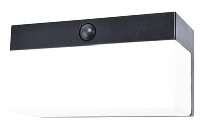 Lutec Zwarte wandlampFran solar - 6941502330