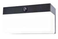 Lutec Zwarte wandlampFran solar - 6941502330