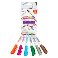 Colorations - textielstiften tropische kleuren - 6 kleuren