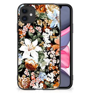 Bloemen Hoesje voor iPhone 11 Dark Flowers