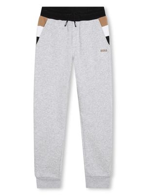 BOSS Kidswear pantalon de jogging à logo imprimé - Gris