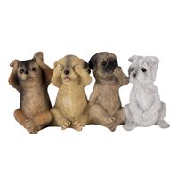 Clayre & Eef Multi Decoratie honden 19*6*9 cm 6PR4678 - thumbnail