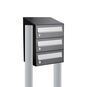 Allux Hive Set 1-Breed, 3-Hoog Met Dak Op Statief Antraciet - 40030065_1x3ds