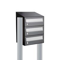 Allux Hive Set 1-Breed, 3-Hoog Met Dak Op Statief Antraciet - 40030065_1x3ds